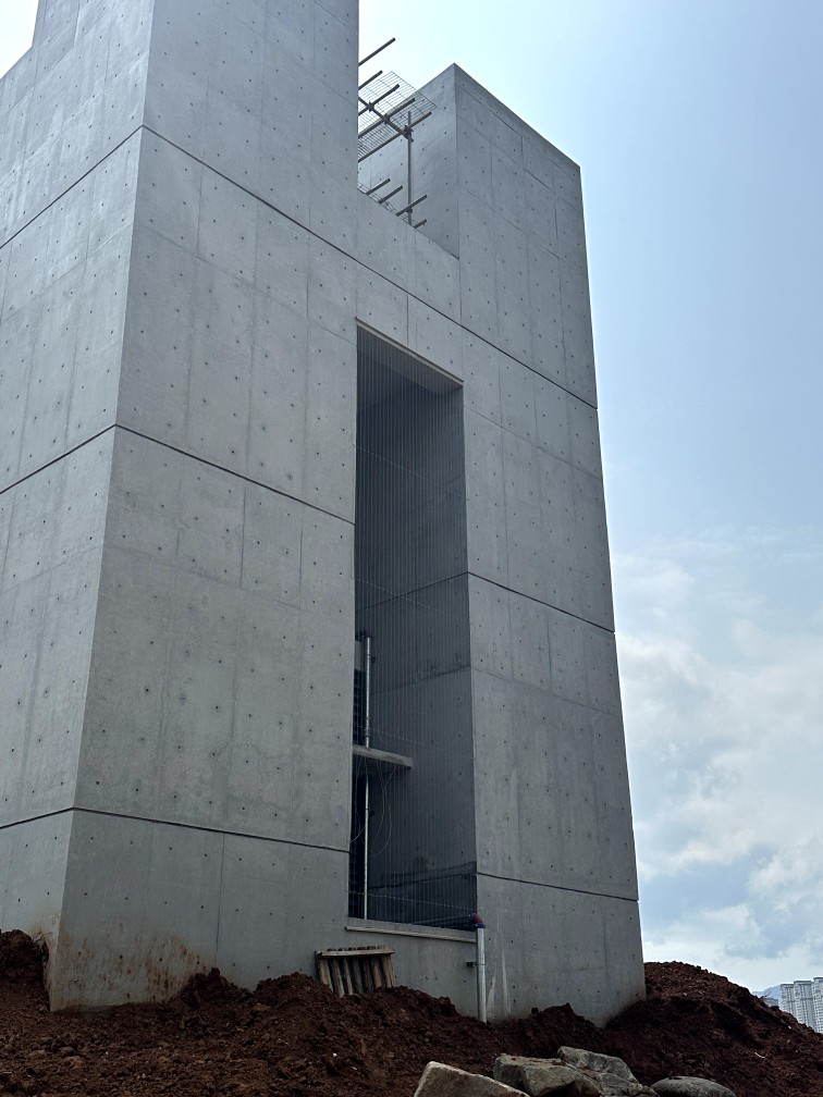 福建南平芝山公园圆筒清水混凝土保护项目