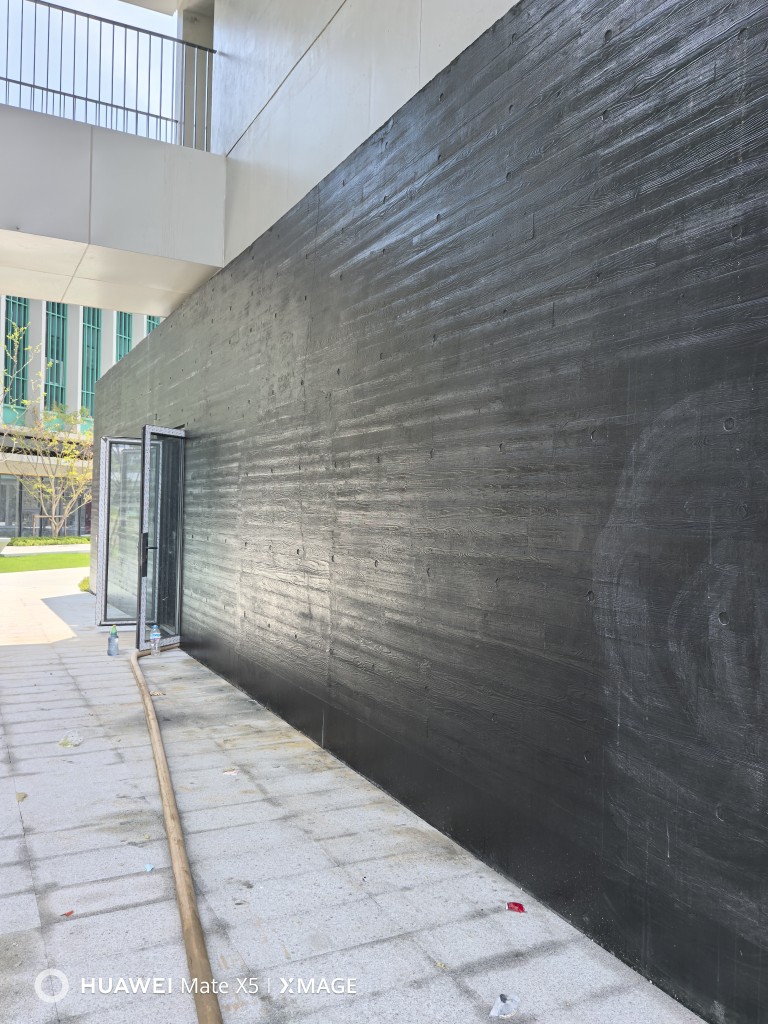 济南园博园黑色木纹清水混凝土保护剂施工现场效果图9