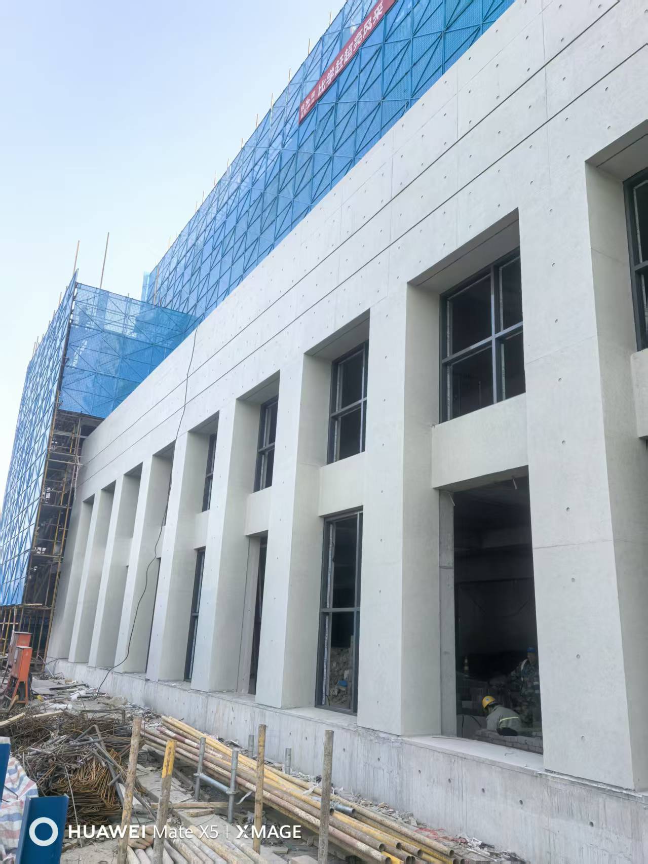 政务大厅外墙清水混凝土现场图片6